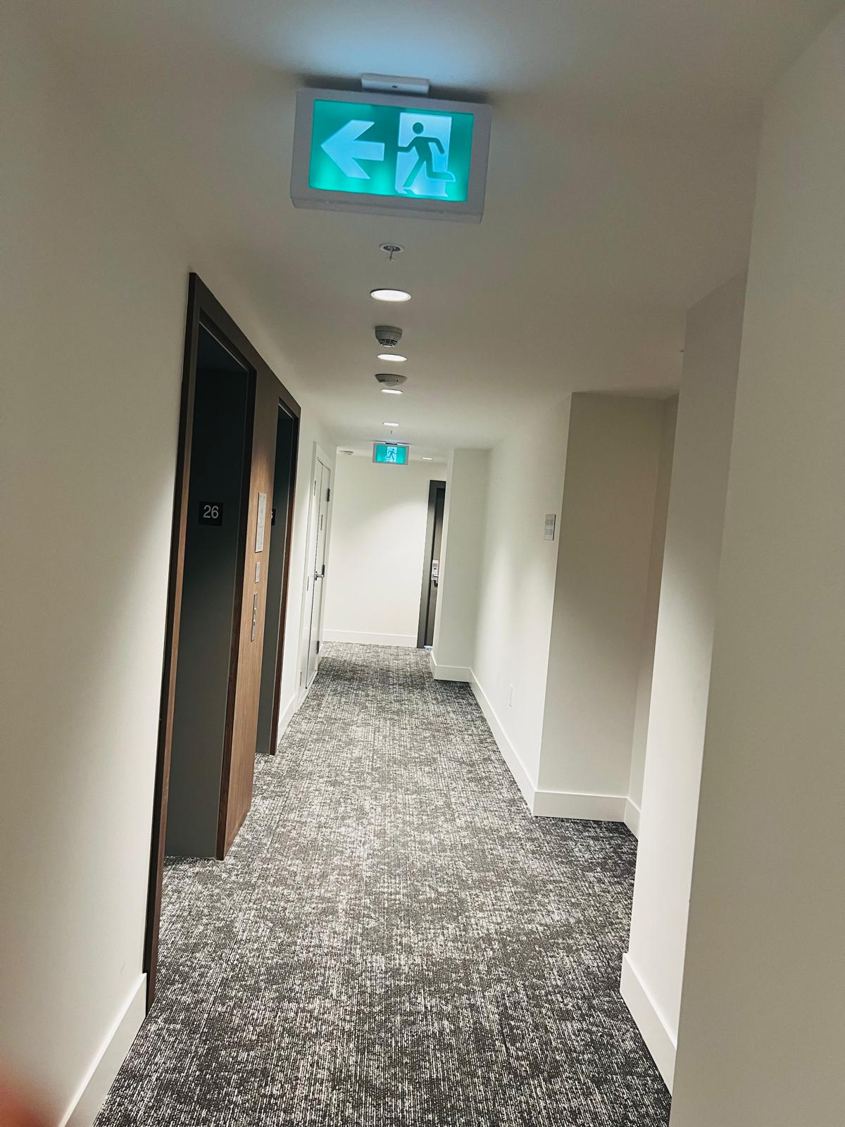 Modern hallway painting work